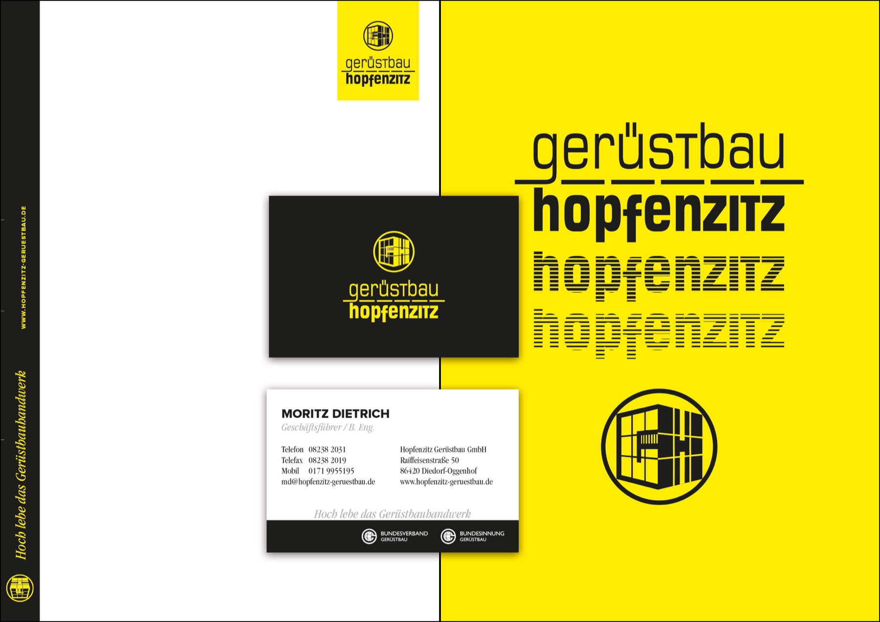 Gerüstbau Hopfenzitz, Auftritt und Personalsuche für einen Gerüstbauer