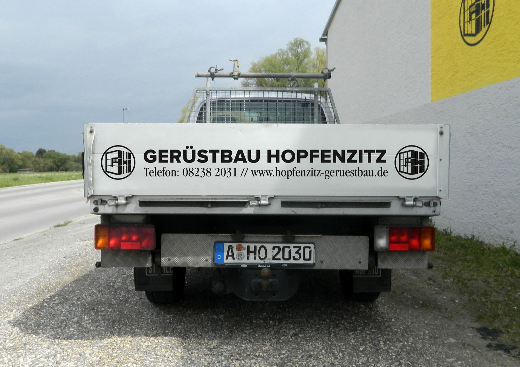Gerüstbau Hopfenzitz, Beschriftung für Gerüstbau, Bild 1 von 8