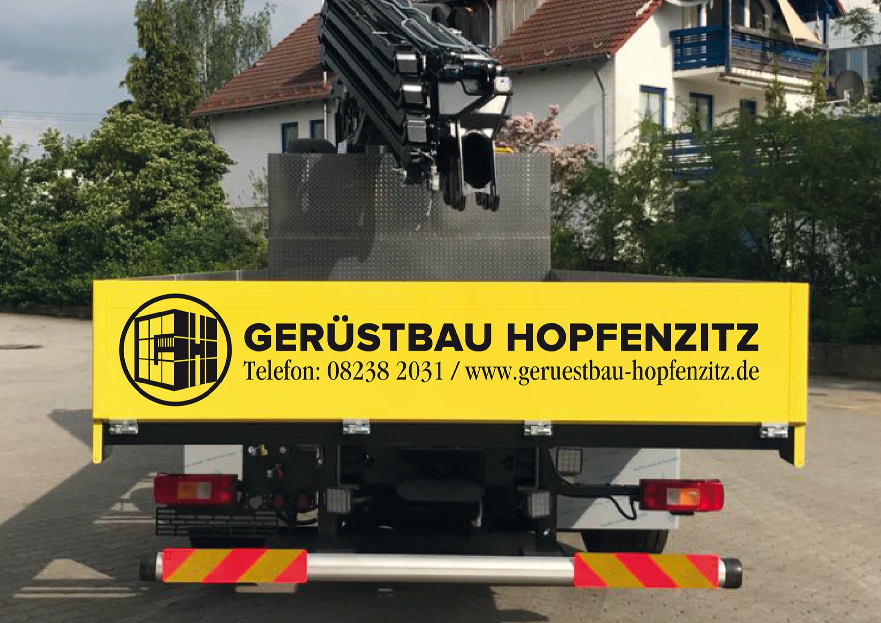 Gerüstbau Hopfenzitz, Beschriftung für Gerüstbau, Bild 5 von 8