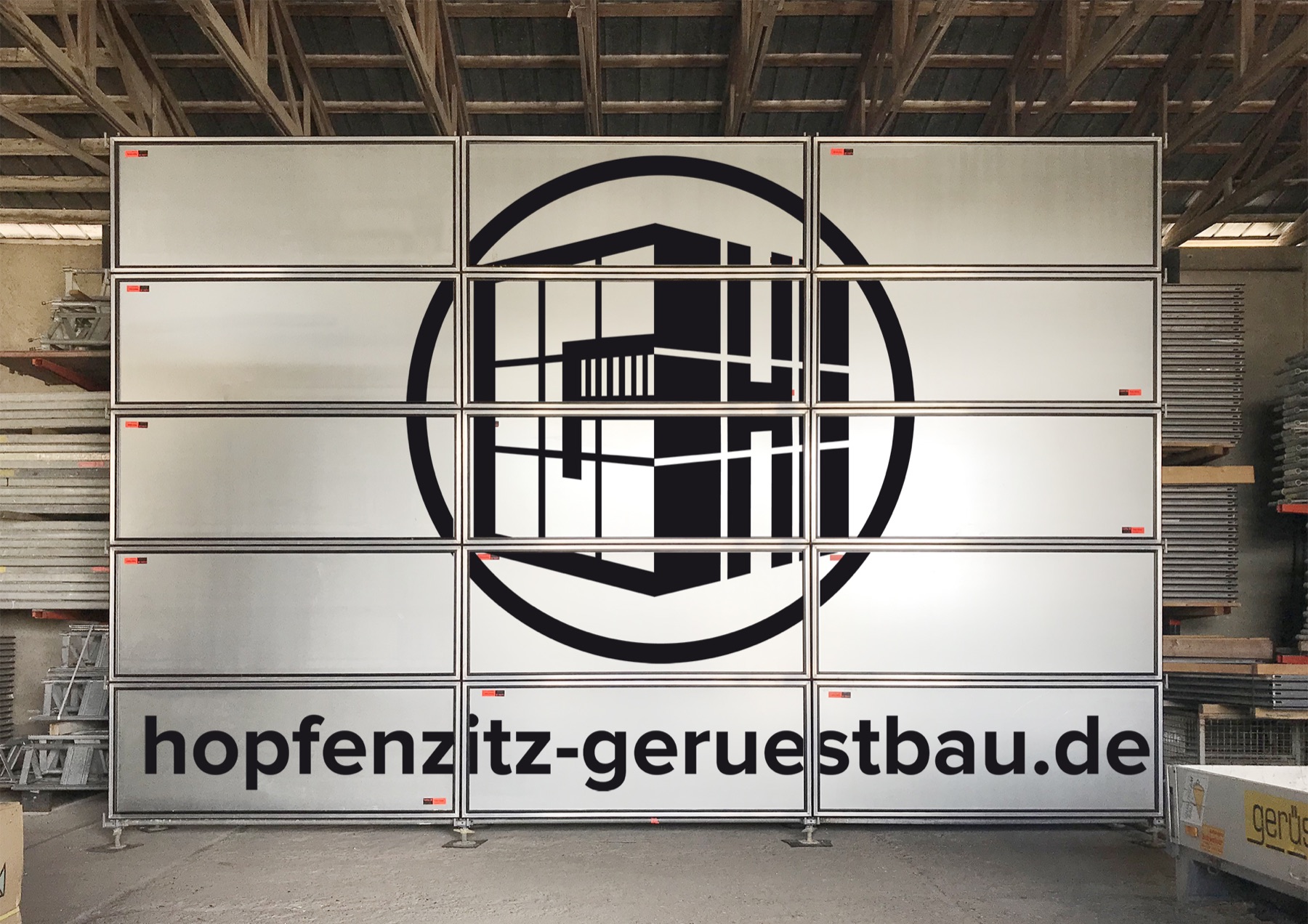 Gerüstbau Hopfenzitz, Beschriftung für Gerüstbau, Bild 8 von 8