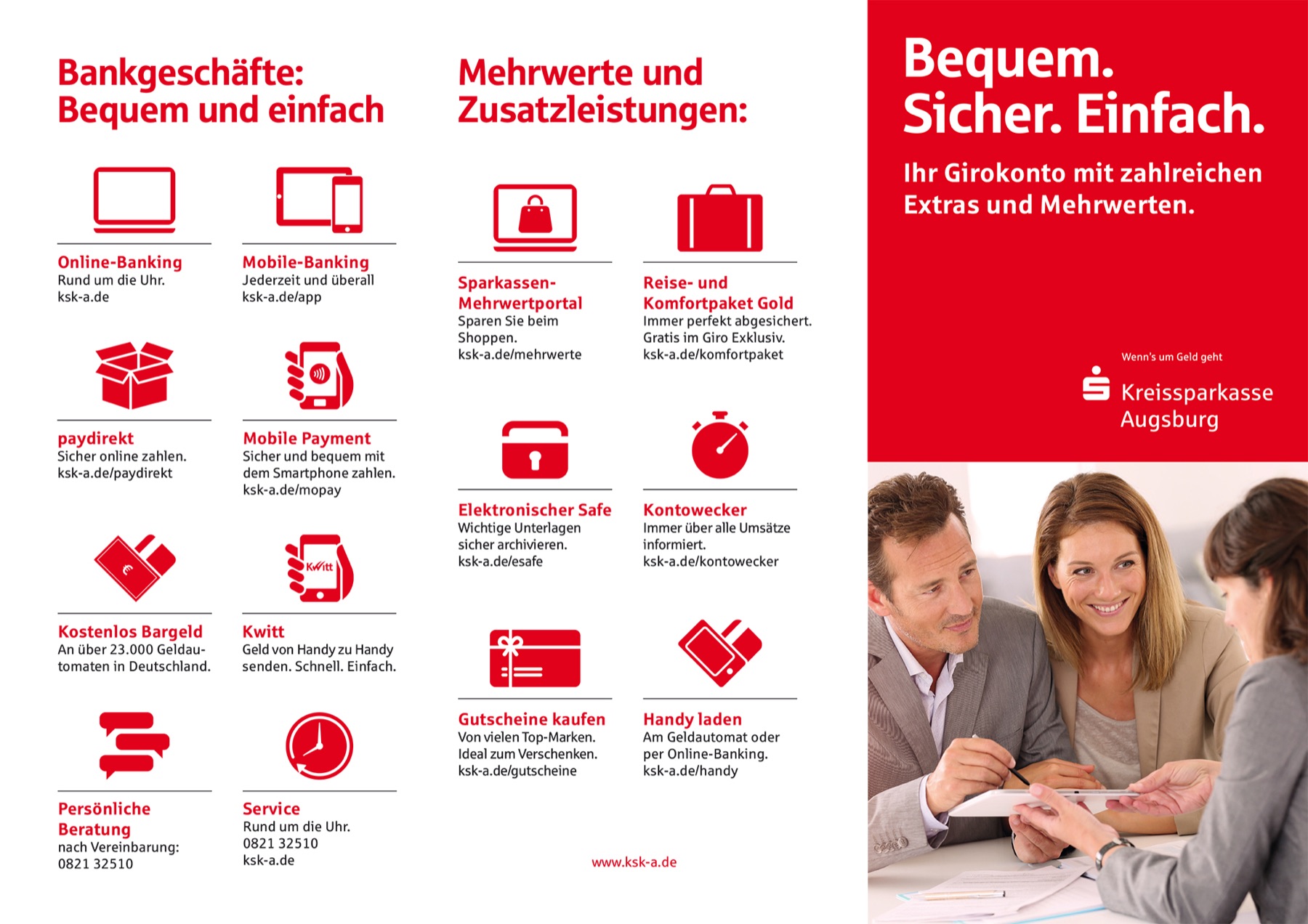 Kreissparkasse, Printprodukte für Bank- und Finanzdienstleistungen in der Region Augsburg, Bild 4 von 9