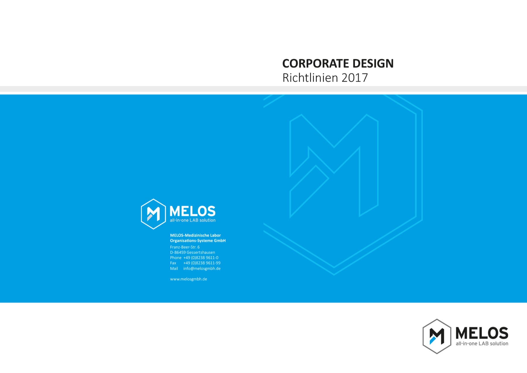 Melos, Corporate Design, vom Handbuch bis zur Anzeigenserie