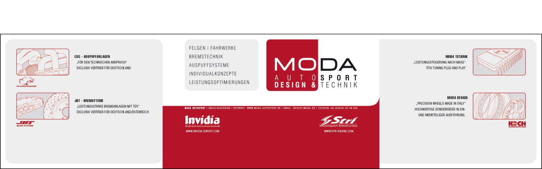 MODA, Neues Corporate Design für einen Tuning-Spezialisten, Bild 2 von 6
