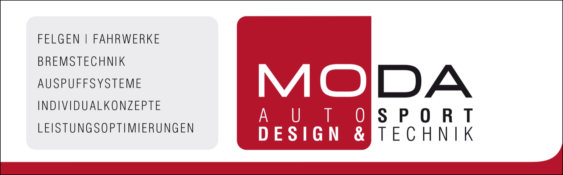 MODA, Neues Corporate Design für einen Tuning-Spezialisten, Bild 1 von 6